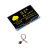 2.42inch OLED Display Module Compatible with Raspberry Pi, Arduino, STM32, ESP32, Jetson Nano 12864 Resolution Yellow Display Color Embedded SSD1309 Driver Chip SPI / I2C Communication view 1