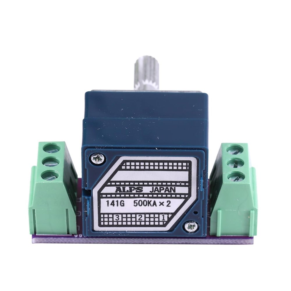 1PC Japan ALPS RK27 Log Stereo 10KA 20KA 50KA 100KA 250KA 500KA Volume Potentiometer Knurled Shaft 6mm 20% HiFi CD Audio Amplifier (Knurled Shaft RK27 500KA 1PC)