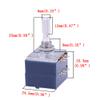 1PC Japan ALPS RK27 Log Stereo 10KA 20KA 50KA 100KA 250KA 500KA Volume Potentiometer Knurled Shaft 6mm 20% HiFi CD Audio Amplifier (Knurled Shaft RK27 500KA 1PC) view 2