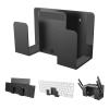 Yallmie Wall Laptop Holder with Screws and Rubber Plugs, Laptop Wall Mount Laptop Holder, Dual Layer Design Laptop Mount Wall, Laptop Wall Holder for Laptop, Keyboard, Tablet, Kindle, Router view 1