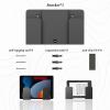 Yallmie Wall Laptop Holder with Screws and Rubber Plugs, Laptop Wall Mount Laptop Holder, Dual Layer Design Laptop Mount Wall, Laptop Wall Holder for Laptop, Keyboard, Tablet, Kindle, Router view 4