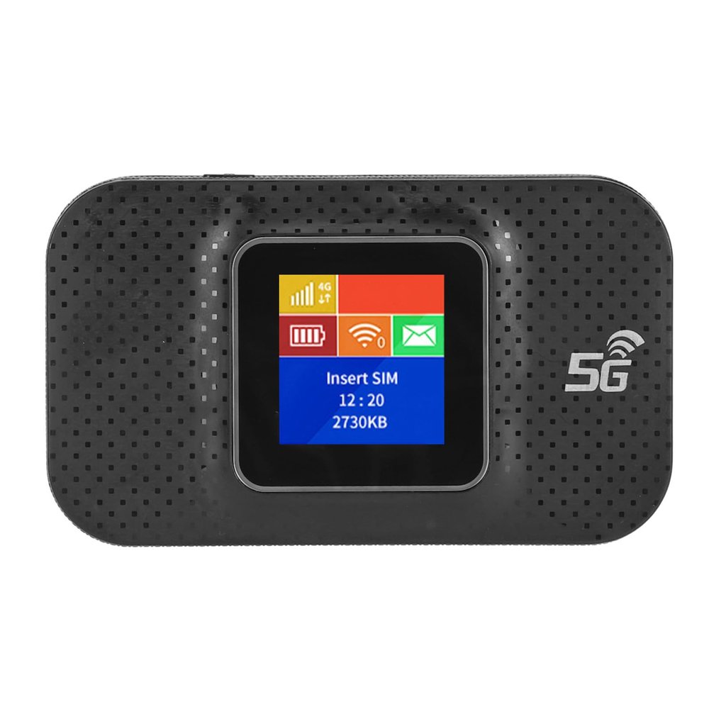 EBTOOLS Mobile Hotspot, 4G LTE Mobile Hotspot with SIM Card Slot, Up to 10 Users, Network Router, Portable Router for Phone Tablet Laptop (Black)