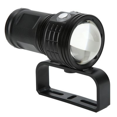 LED Diving Flashlight, 10800LM Waterproof Dive Torch with COB Light Source for Photography Video Diving Fill Light Torch (Black)