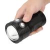 LED Diving Flashlight, 10800LM Waterproof Dive Torch with COB Light Source for Photography Video Diving Fill Light Torch (Black) view 2