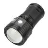 LED Diving Flashlight, 10800LM Waterproof Dive Torch with COB Light Source for Photography Video Diving Fill Light Torch (Black) view 3
