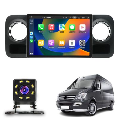 Android 13 Double Din Car Stereo - for Mercedes-Benz Sprinter (2018-2022) 13.3" Touchscreen Car Radio Bluetooth Multimedia Player Support Carplay, Android Auto, Mirror Link, Backup Camera(Size:8+256)