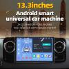 Android 13 Double Din Car Stereo - for Mercedes-Benz Sprinter (2018-2022) 13.3" Touchscreen Car Radio Bluetooth Multimedia Player Support Carplay, Android Auto, Mirror Link, Backup Camera(Size:8+256) view 2