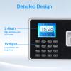 BISOFICE Biometric Time Clock Attendance Machine for Employees Support 1000pcs Fingerprint/Password/ID Card Recognition 5 Languages System USB Port Data for School Restaurant Factory Office Hospital view 3