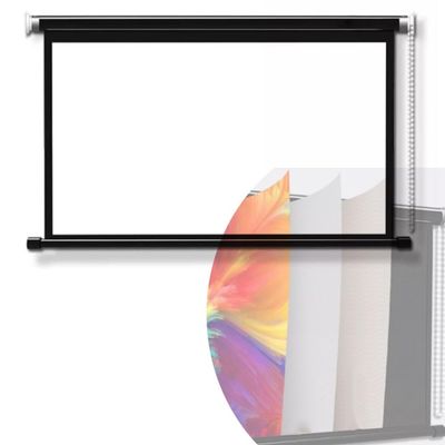 REDEXI Manual Movie Screen Wall Mount Projector Screen for Home Theater, Projection Screen HD 4K 4:3, 16:9, Pull Down Screen for Office School Conference -60 Inch(60inch-16:9)