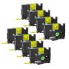 GREENCYCLE 8 Pack TZe-S621 TZ-S621 9mm 0.35" Extra Strength Label Maker Tape Compatible for Ptouch Laminated TZe-621 TZ-621 Black on Yellow Label Tape for PT-P700 PT-1890W PT-P910BT PT-H100 view 1