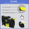 GREENCYCLE 8 Pack TZe-S621 TZ-S621 9mm 0.35" Extra Strength Label Maker Tape Compatible for Ptouch Laminated TZe-621 TZ-621 Black on Yellow Label Tape for PT-P700 PT-1890W PT-P910BT PT-H100 view 2