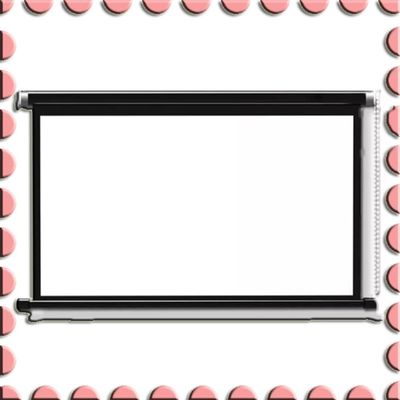 REDEXI 16:9 Movie Screen Pull Down Projection Screen for Indoor Outdoor, 4:3 60in Projector Screen Wall-Mounted, Cinema Classroom Meeting Office Screen HD 4K(16:9)