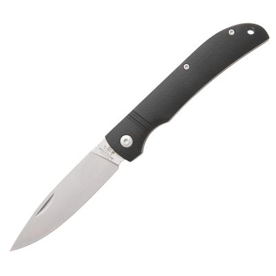 Bear & Son Cutlery 4 1/2" Black G10 Drop Point Slip Joint with Clip