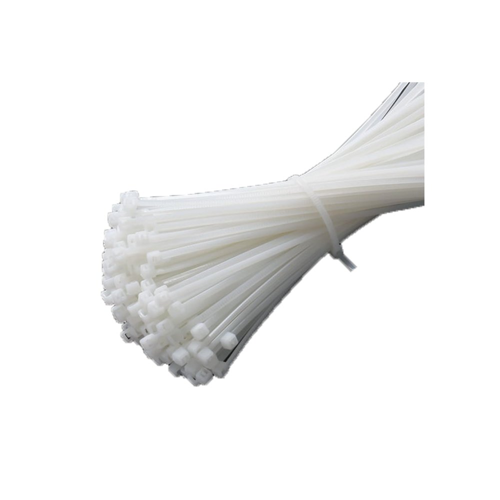 100 pcs plastic ties for home use25CM*0.4CMwhite (100PCS)