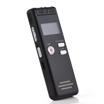 Docooler Digital Voice Recorder, 32GB Voice Activated Recorder with Noise Reduction, Voice-Activated Audio Recorder with Playback for Lectures, Meetings - Strong Magnet, Back Clip - Black