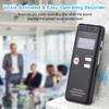 Docooler Digital Voice Recorder, 32GB Voice Activated Recorder with Noise Reduction, Voice-Activated Audio Recorder with Playback for Lectures, Meetings - Strong Magnet, Back Clip - Black view 2