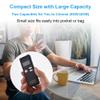 Docooler Digital Voice Recorder, 32GB Voice Activated Recorder with Noise Reduction, Voice-Activated Audio Recorder with Playback for Lectures, Meetings - Strong Magnet, Back Clip - Black view 4