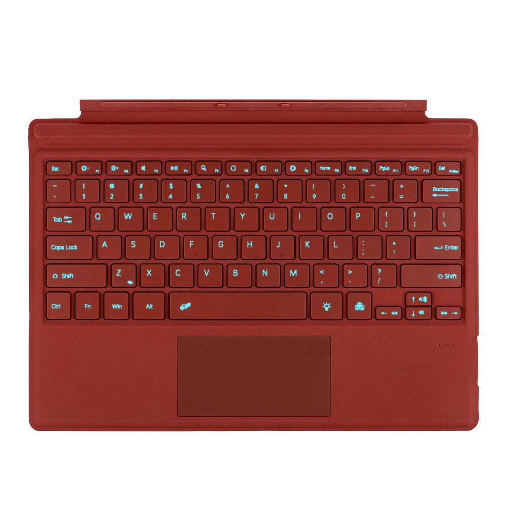 Zoof Type Cover for Microsoft Surface Pro 7+ / Pro 7/6 / 5/4 / 3, 12.3 inch, Ultra-Slim Wireless Bluetooth Tablet Keyboard with Multi Touchpad (Rose)
