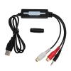 USB 2.0 Sound Card, Dual Channel Stereo Sound Device for CD Record Tape, with Professional Audacity Software, for Various Operating Systems view 1