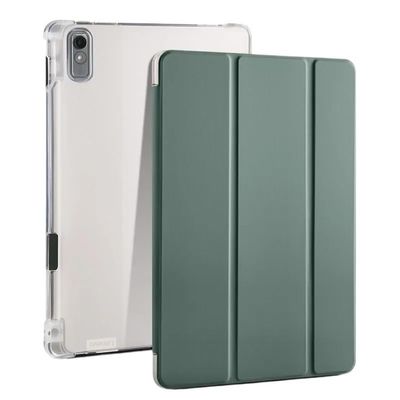 SOENS Tablet Case Suitable for Huawei MatePad SE 11 2024 Case 11" with Pencil Holder Clear Soft Cover Case AGS6-W00 Case(Dark Green)