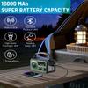 16000mAh Emergency Weather Radio, AM/FM/NOAA Weather Alert Radio Hand Crank/Solar/Type-C Fast Rechargeable Outdoor Radio with Reading Lamp/SOS Alarm/3 Mode Flashlight/Power Bank(Green) view 2