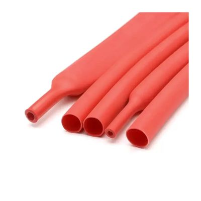 10/50/100M 200Meters Polyolefin Heat Shrink Tube 3:1 Ratio Adhesive Lined Shrink Ratio Insulated Cable Sleeve(Red,7.9MM_100M)