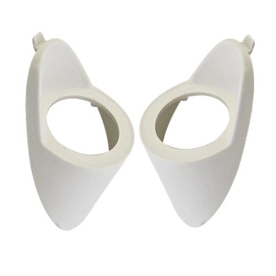 2Pcs Car Audio A Or C Pillar Tweeter Audio Mould 2-Way Mount Bracket Spacer Adapter White Plastic