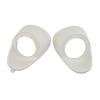 2Pcs Car Audio A Or C Pillar Tweeter Audio Mould 2-Way Mount Bracket Spacer Adapter White Plastic view 3