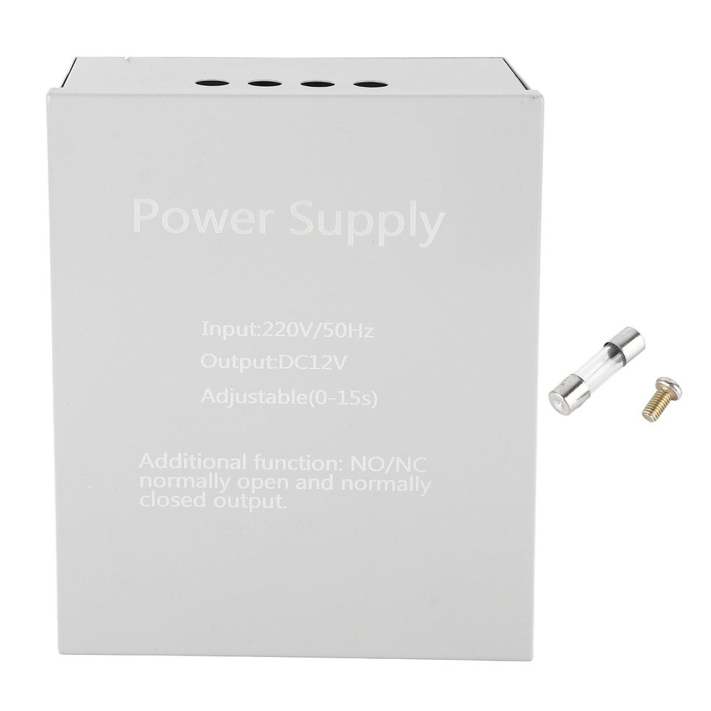 Building Intercom Access Control Power Controller, 12V 3A with Good Metal Power Supply Box for Door Security,Security po