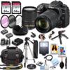 Nikon D7500 DSLR Camera Kit with 18-140mm VR Lens + 128GB Memory, Spare Battery, Filters,Case, Tripod, Flash, and More (39pc Bundle), Black (Renewed) view 1