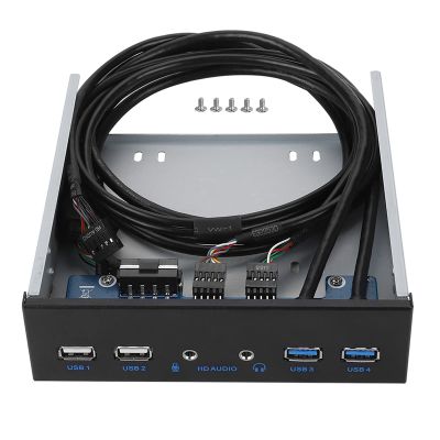 Floppy Bay, Front Bay with HD Audio Port, Front Panel with Cable and Screws for Computers Accessories