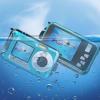HD Underwear Camera, 4K 56MP Camera 10ft Double Screen for Snorkeling (Blue) view 4