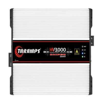 TARAMPS HV3000CHIPEOSMAR Multi-Impedance Amplifier 1-Channel of 3000 Watts Rms Equipped with Advanced Power Control Car Audio System