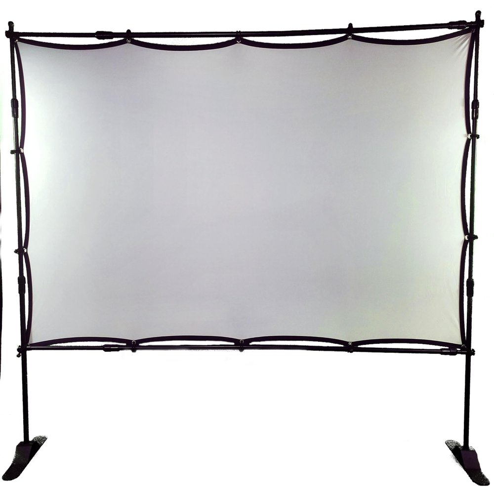 Portable Projector Screen | 90" Wide x 52" Tall Screen with Adjustable Frame | 104" Diagonal | Indoor/Outdoor