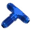 10 Male an & JIC Bulkhead Tee - Blue view 1