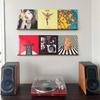 MNKE Vinyl Record Shelf - A 3-Feet Long Display Shelf Made of Solid Walnut - A Wall Mount for Your Favorite Records -This Vinyl Record Holder Fits All Records (Walnut) view 2