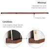 MNKE Vinyl Record Shelf - A 3-Feet Long Display Shelf Made of Solid Walnut - A Wall Mount for Your Favorite Records -This Vinyl Record Holder Fits All Records (Walnut) view 4