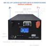 EEL 48V 16S V4 White Server Rack DIY Kit Box Built-in JK Inverter 2A Active Balance 200A BMS with 4.3" LCD Screen Stackable Type view 3