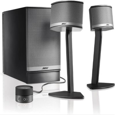 Bose Companion 5 Multimedia Speaker System  Graphite/Silver (Renewed)