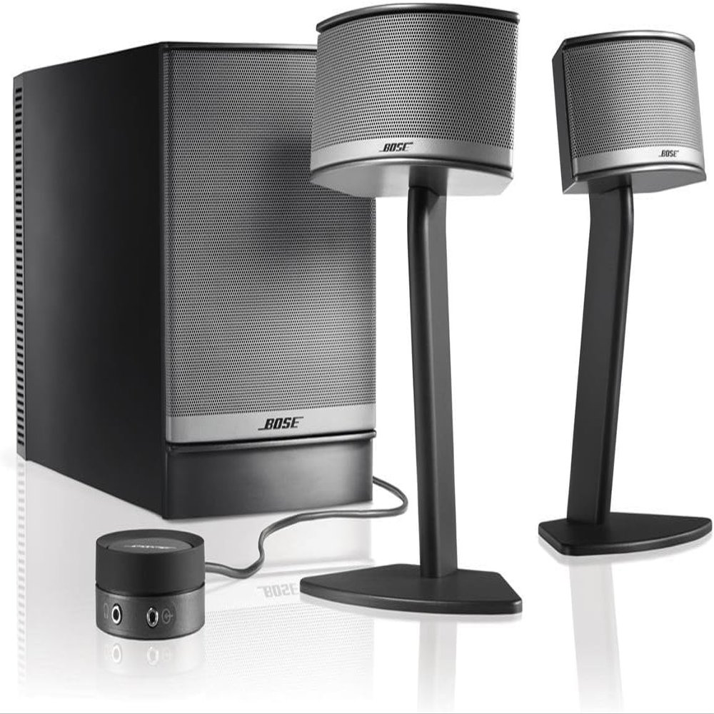 Bose Companion 5 Multimedia Speaker System Graphite/Silver (Renewed)