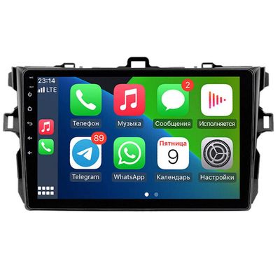 9 Touchscreen Double Din Android 13 Car Stereo Radio 2+32G for CarPlay Wireless Android Auto Fit for Toyota Corolla 2009-2013 GPS Navigation Bluetooth FM Car Radio WiFi USB