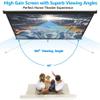Epetlover 100 Inch 16:9 HD Projection Screen Manual Pull Down Indoor Outdoor Movie Screen, Wrinkle-Free Portable Projector Screen for Home Cinema Office Classroom, Black view 2