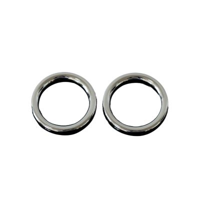 VNFEJEJR 2PCS ABS Chrome Trim Audio Car Stickers Door Speaker Decoration Circle Cover Fit for Mitsubishi ASX Outlander 2013-2014 Door Audio Speaker Cover