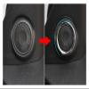 VNFEJEJR 2PCS ABS Chrome Trim Audio Car Stickers Door Speaker Decoration Circle Cover Fit for Mitsubishi ASX Outlander 2013-2014 Door Audio Speaker Cover view 3