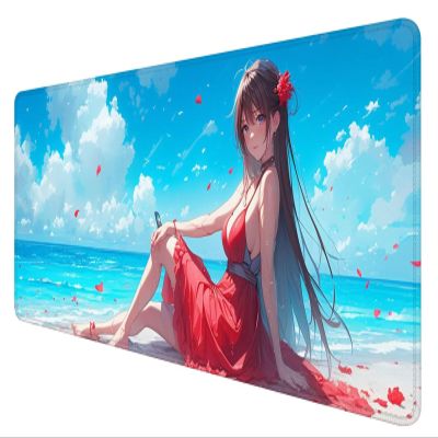 Large Mouse Pad, Beauty Mouse Pad for Office Desk Accessories, 47.2 x 23.6 in Large Gaming Mouse Pad Sexy Desk Mat Laptop Keyboard Mat with Non-Slip Rubber Base, 3mm Thick Mouse Pad Gaming A-5