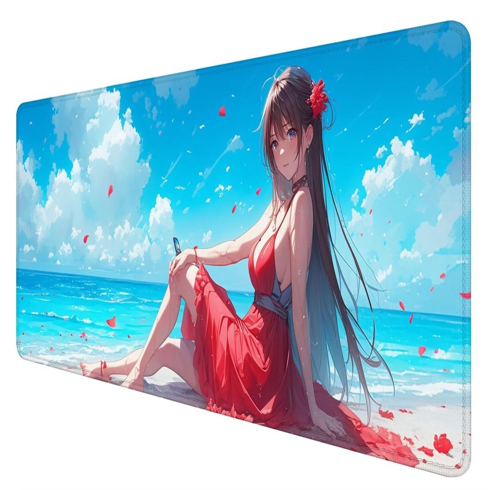 Large Mouse Pad, Beauty Mouse Pad for Office Desk Accessories, 47.2 x 23.6 in Large Gaming Mouse Pad Sexy Desk Mat Laptop Keyboard Mat with Non-Slip Rubber Base, 3mm Thick Mouse Pad Gaming A-5