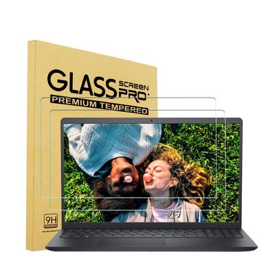 2 Pack 15.6 inch Tempered Glass Screen Protector for Dell Inspiron/Latitude/Precision/Vostro/Dell Gaming G3 G5 G7 G15 15.6, Dell 3510 3515 3520 3525 3530 3535 3540 5510 5515 5520 5525 5530 5540 5584