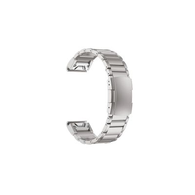 Yenle 22mm 26mm Titanium Alloy Band fit for Garmin Fenix 6X Pro/ 6X/ 5X/ 5X Plus/ 7X / Tactix 7/ Descent MK2/ Instinct 1/2 Bracelet Watchband(Sliver,22mm)