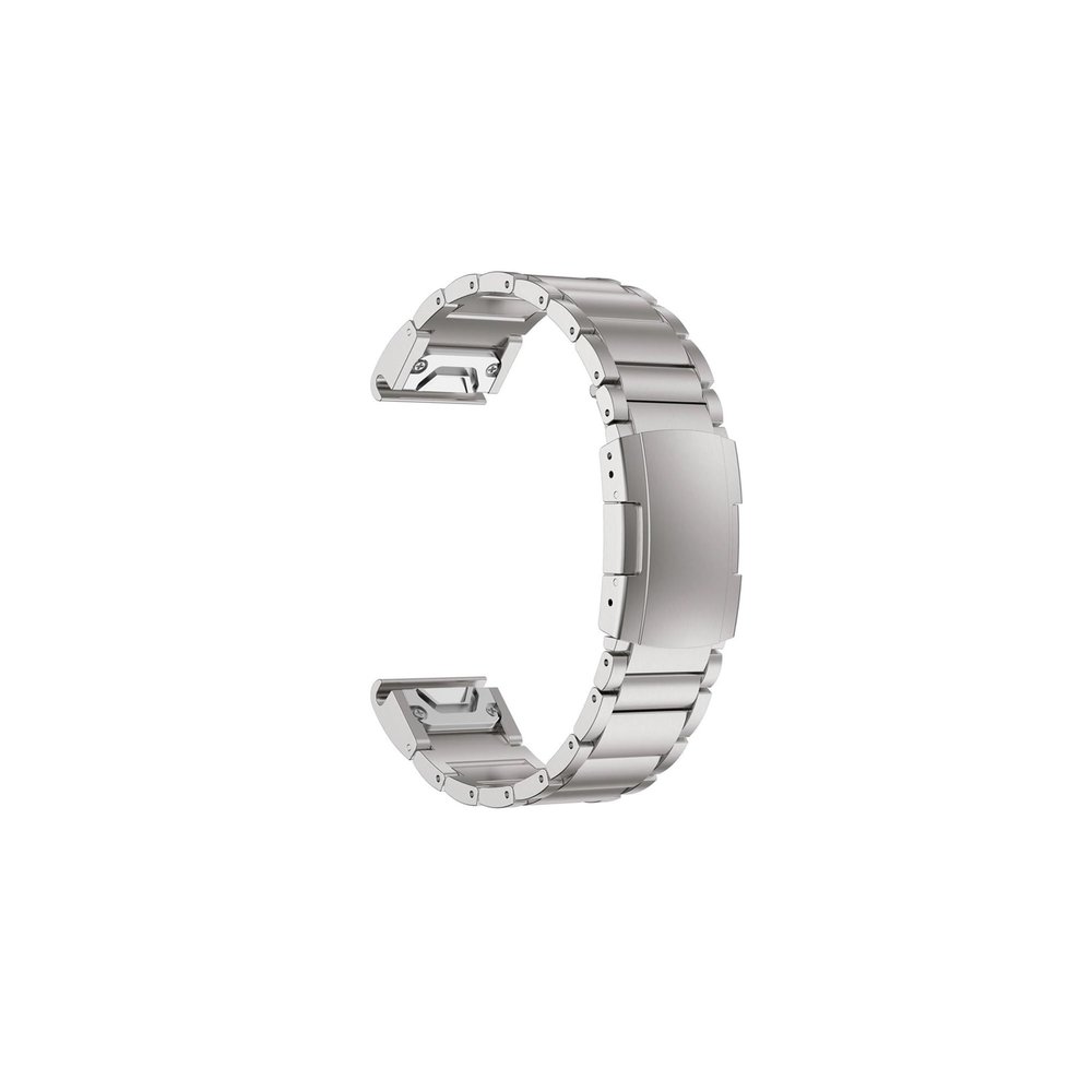 Yenle 22mm 26mm Titanium Alloy Band fit for Garmin Fenix 6X Pro/ 6X/ 5X/ 5X Plus/ 7X / Tactix 7/ Descent MK2/ Instinct 1/2 Bracelet Watchband(Sliver,22mm)