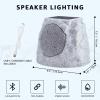 NiceBuy Solar Rock Speakers Outdoor Water-Resistant 2-Pack Solar Powered Rock Speaker with Lights RGB and TWS Pair for Patio Outside Garden BBQ Deck view 4